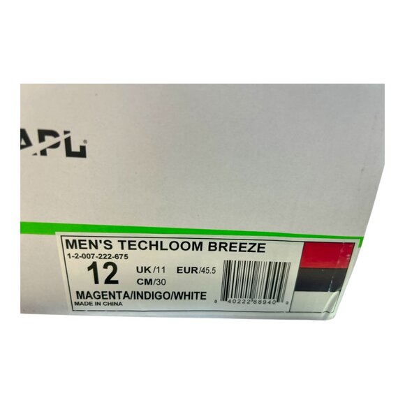 APL Men's TechLoom Breeze - Magenta/Indigo/White - Size 12 (NEW IN BOX) - Picture 6 of 7